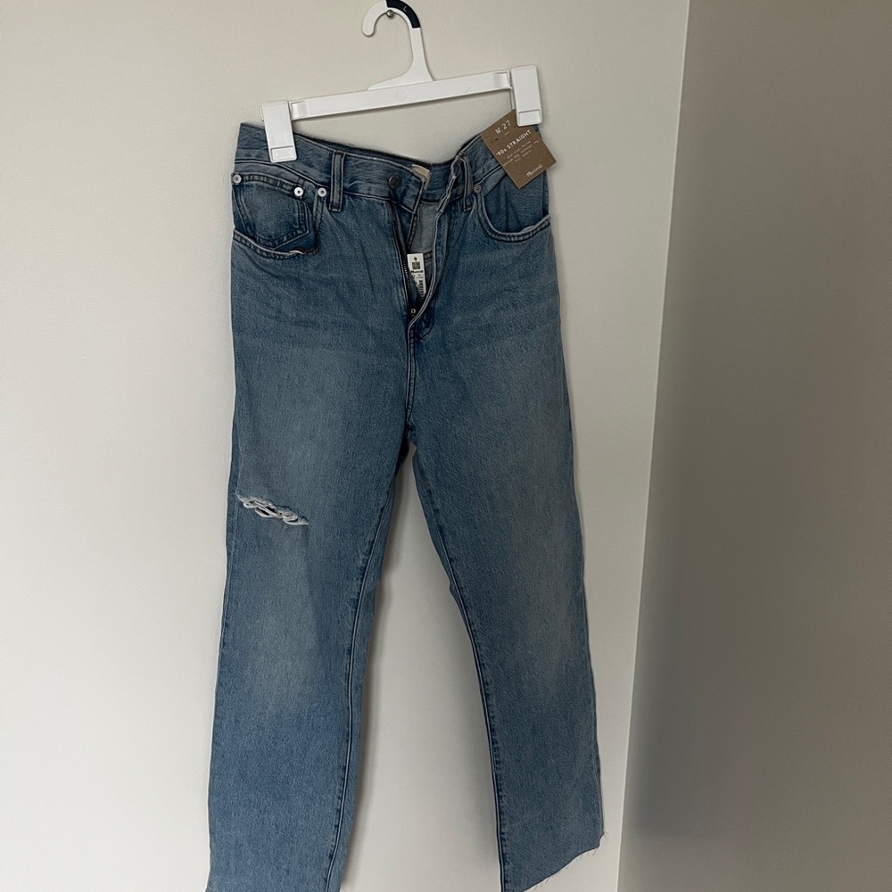 Madewell Men's Straight Jeans in Light Blue